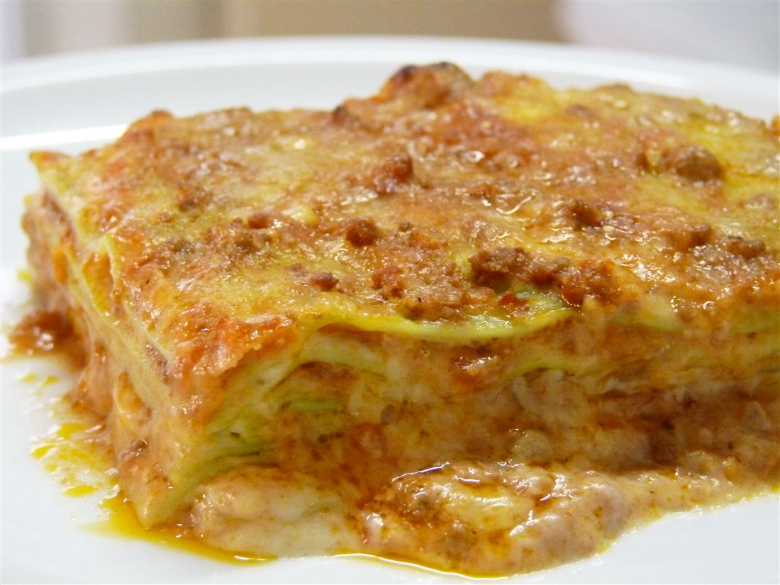 Lasaña a la boloñesa